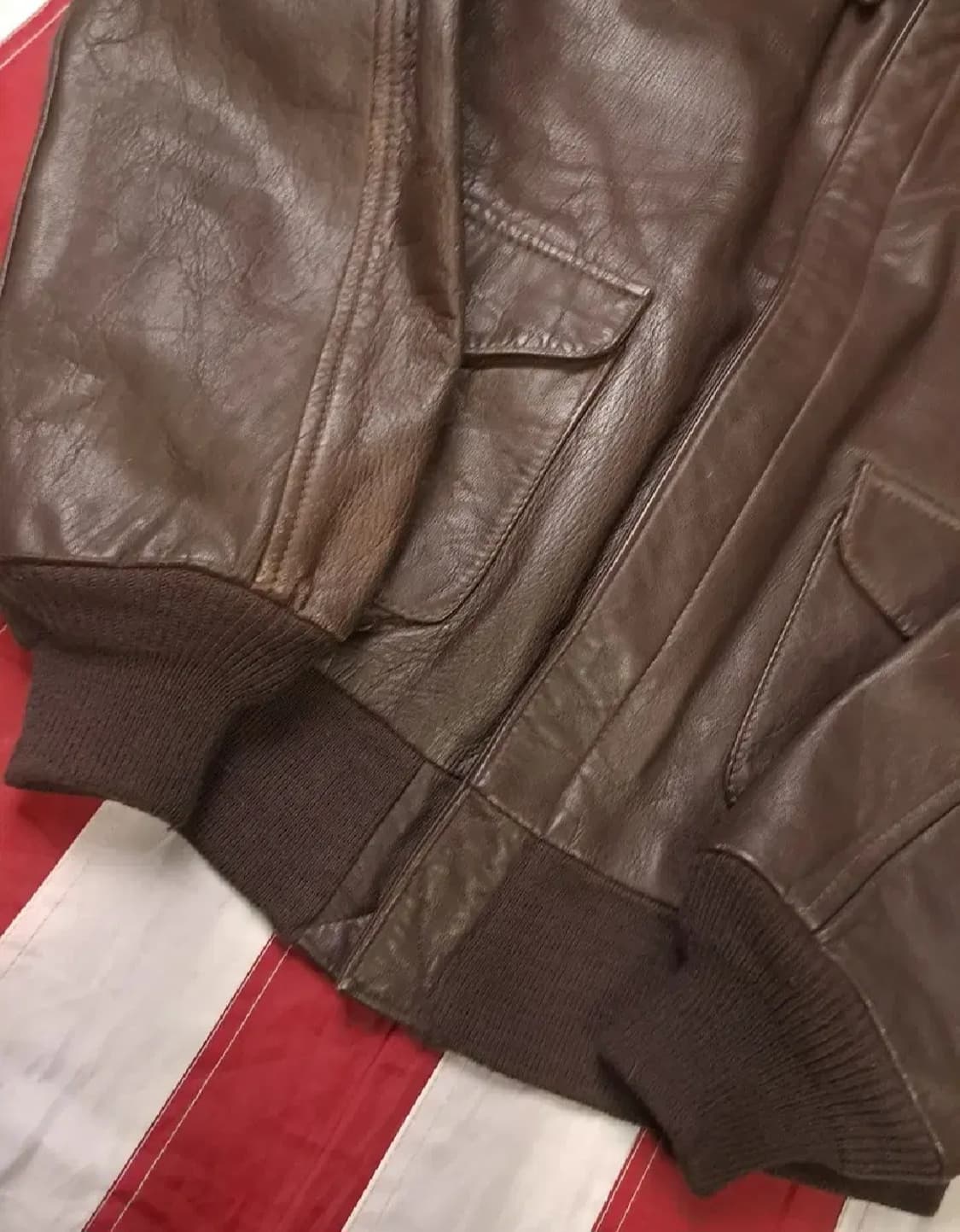 오리지날 미국제조 미공군 지급용 리얼레더 쿠퍼사 A-2 항공점퍼 상품이미지6