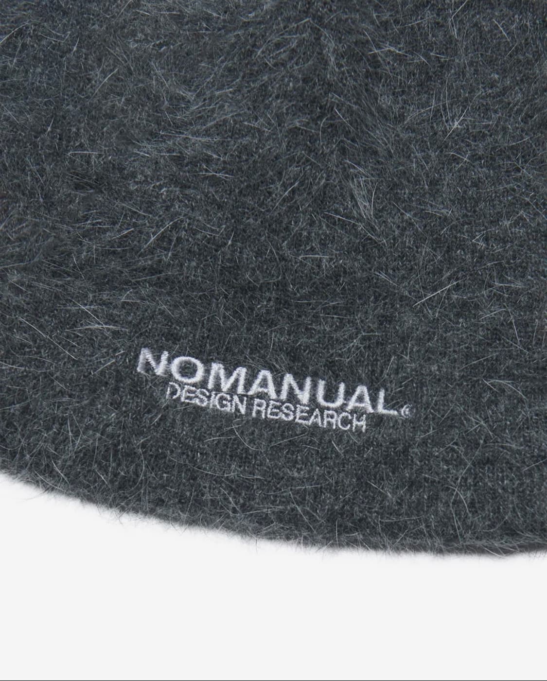 노매뉴얼 NM HAIRY BEANIE - CHARCOAL 상품이미지8
