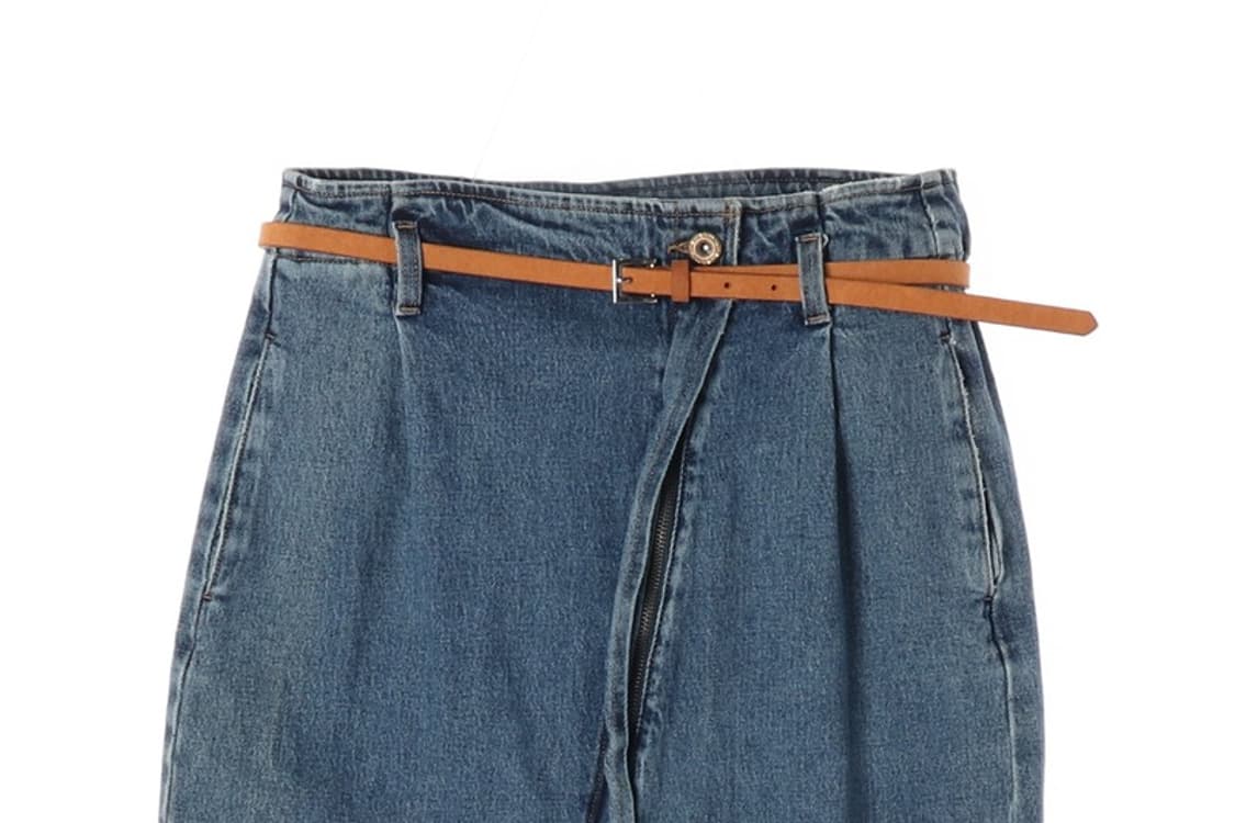 ZARA 프론트 슬릿 미디 데님 스커트 상품이미지3