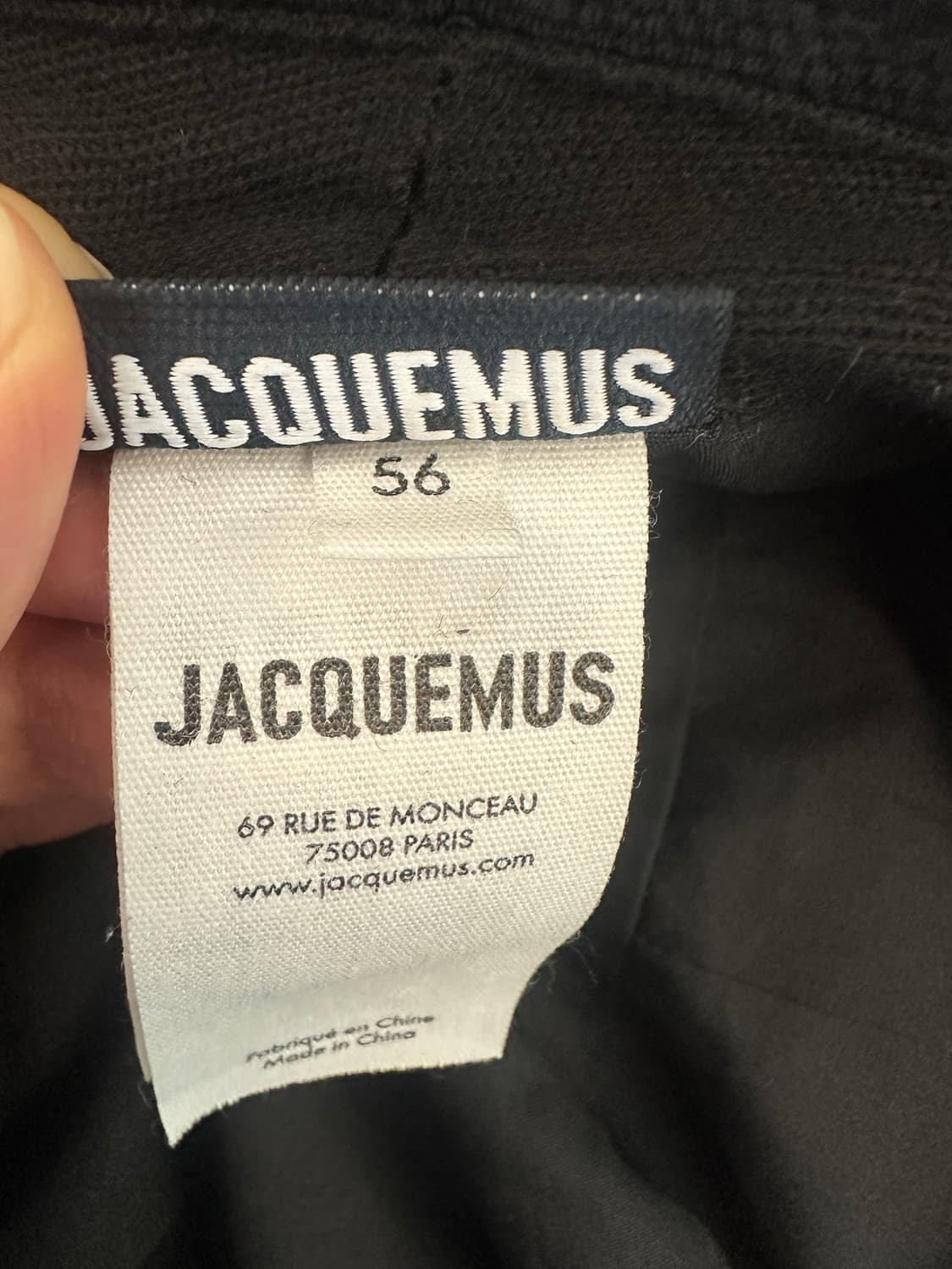 Jacquemus 르밥 가조 보우 버킷햇 블랙 상품이미지4