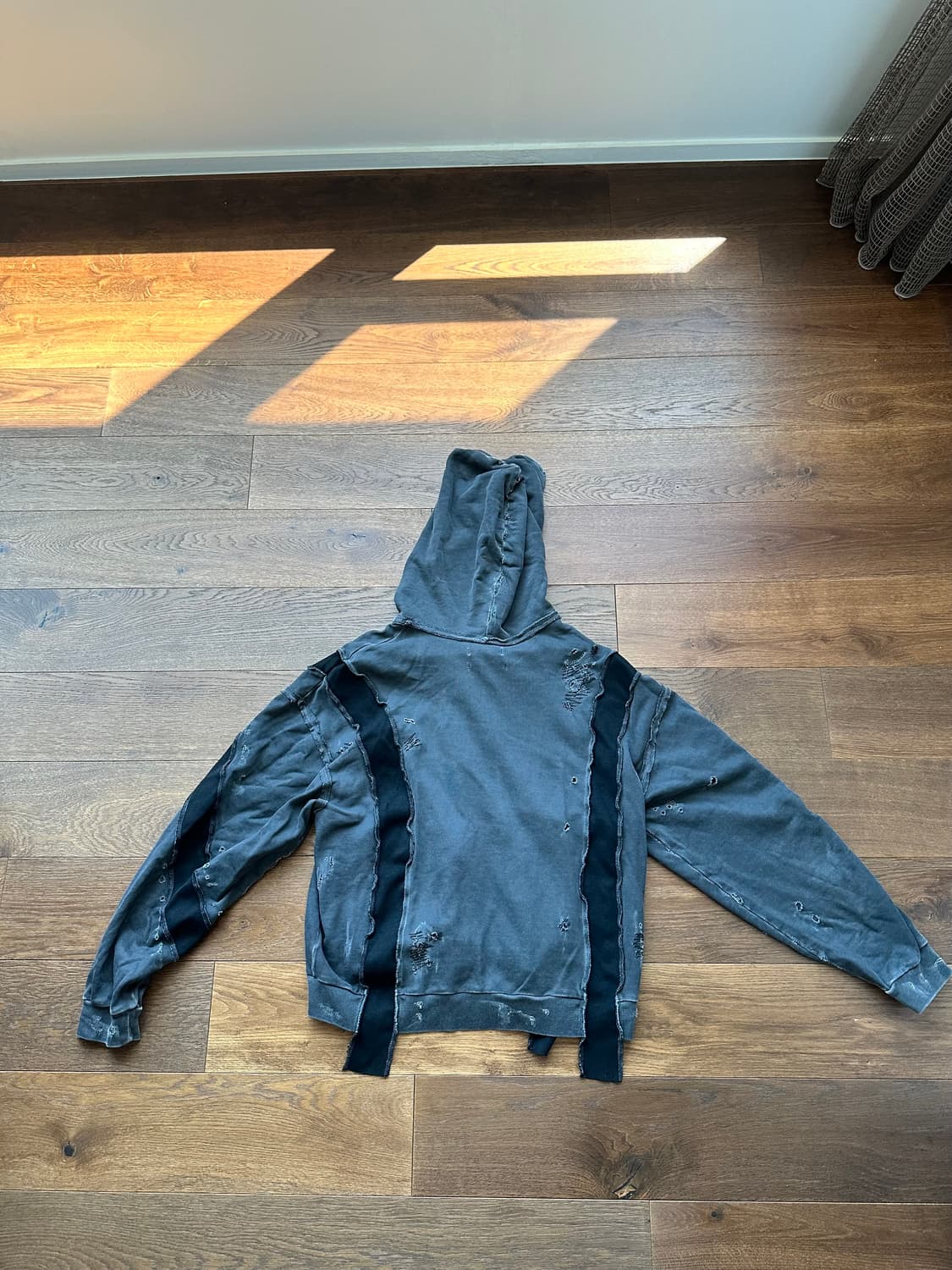 CMMAWEAR Black C Contrast Ribbed Hoodie 상품이미지2