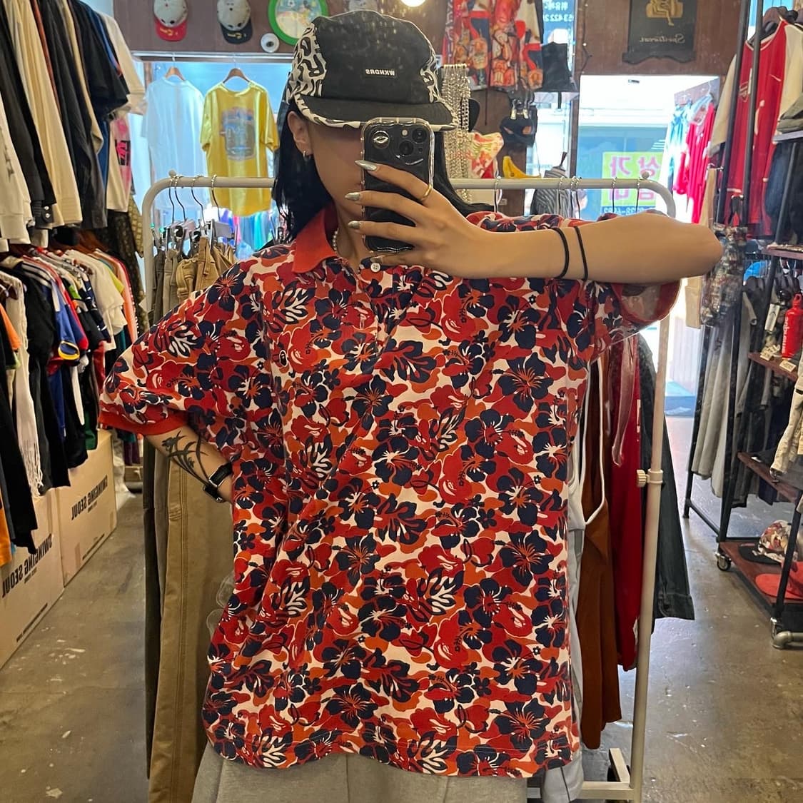 Bape Bathing Ape Red Camouflag 상품이미지8