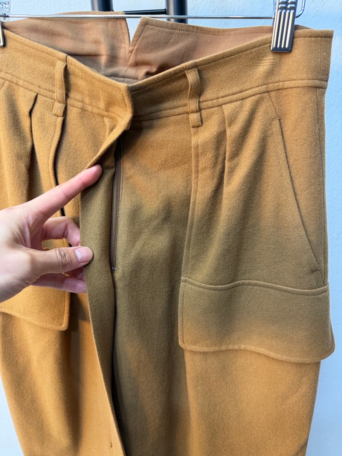 정품) 시스템 한섬 20ss 캐시미어 스커트 치마 64(28) 상품이미지4