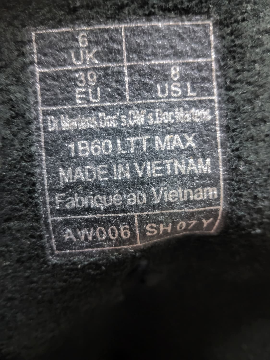 닥터마틴 1B60 모델 LTT MAX 맥스 250사이즈 상품이미지2