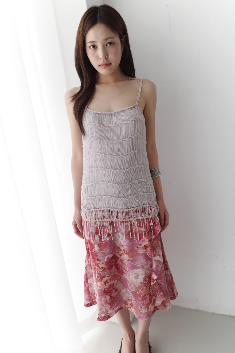 fringe net sleeveless 상품이미지5