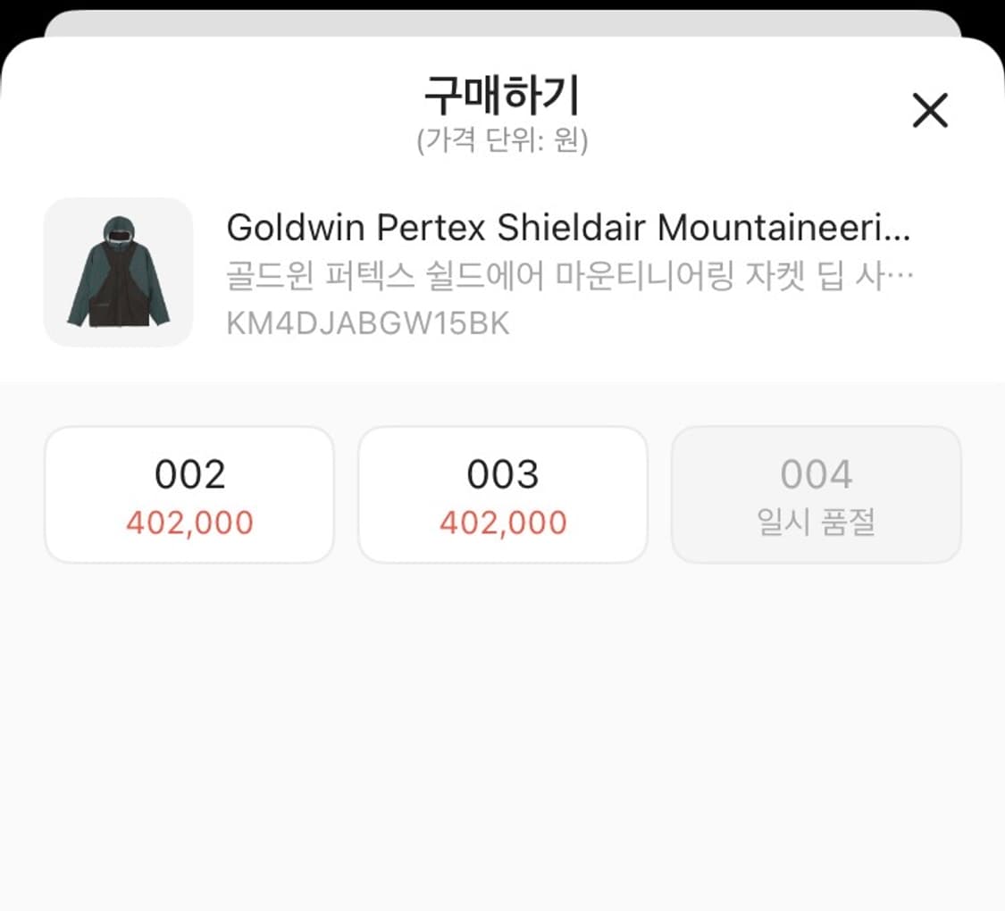 Goldwin mountaineering jacket  상품이미지2