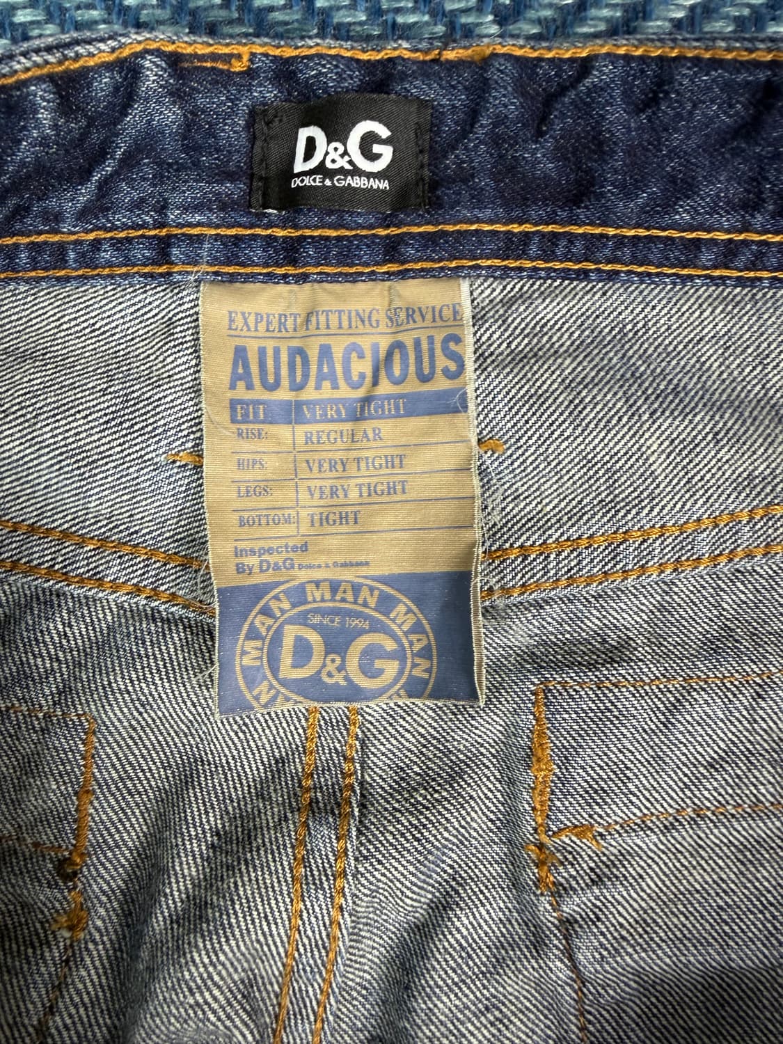 [정품] 돌체앤가바나 D&G 레더 포켓 디테일 디스트로이드 데님 상품이미지8