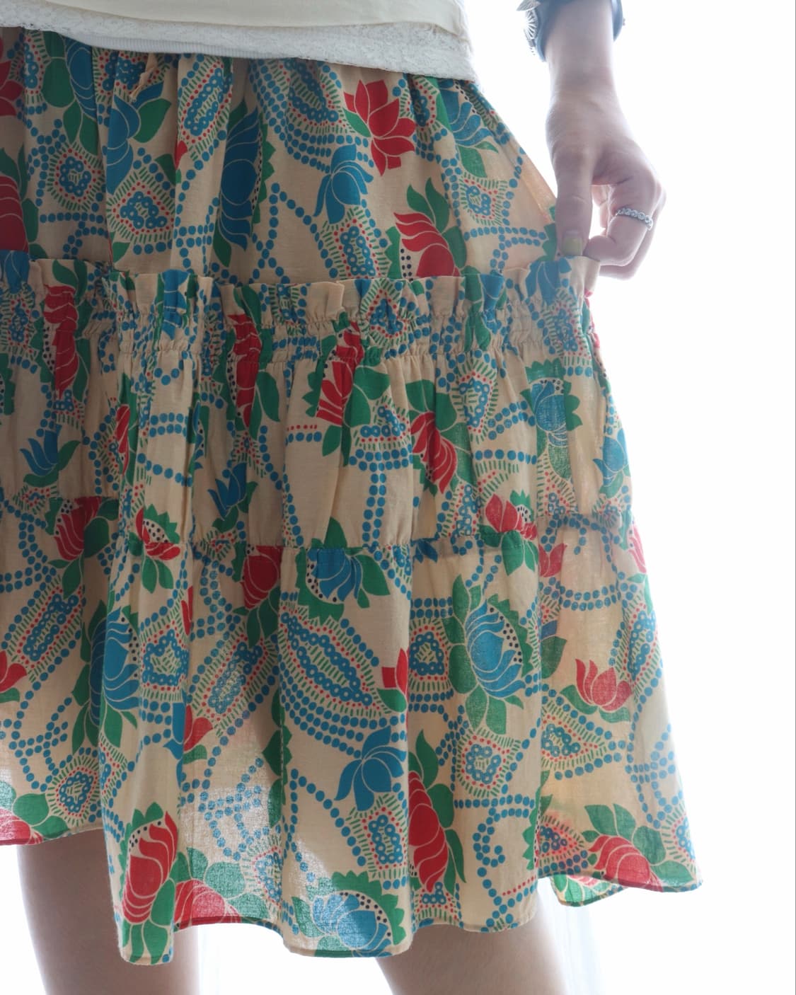 [Marc Jacobs] Green Floral Tiered Skirt 상품이미지4