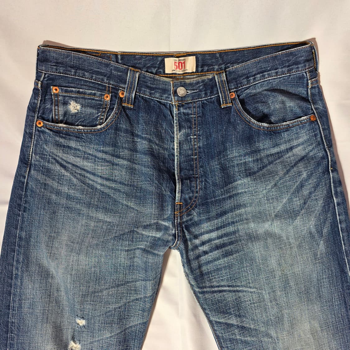 [W34L33]리바이스 501 빈티지 워싱 데님팬츠 상품이미지2