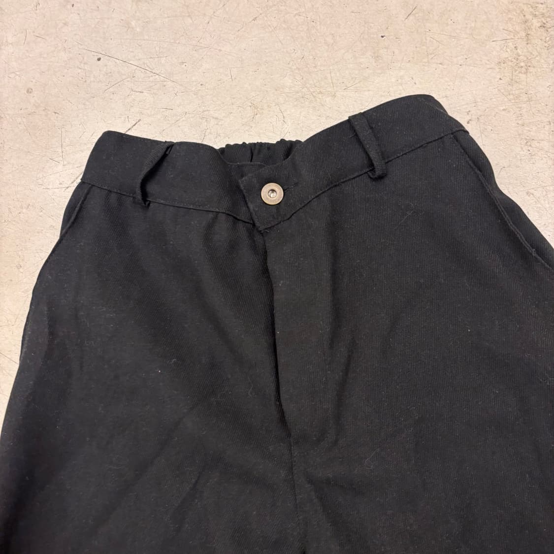 밴딩 와이드 블랙 슬랙스 상품이미지2