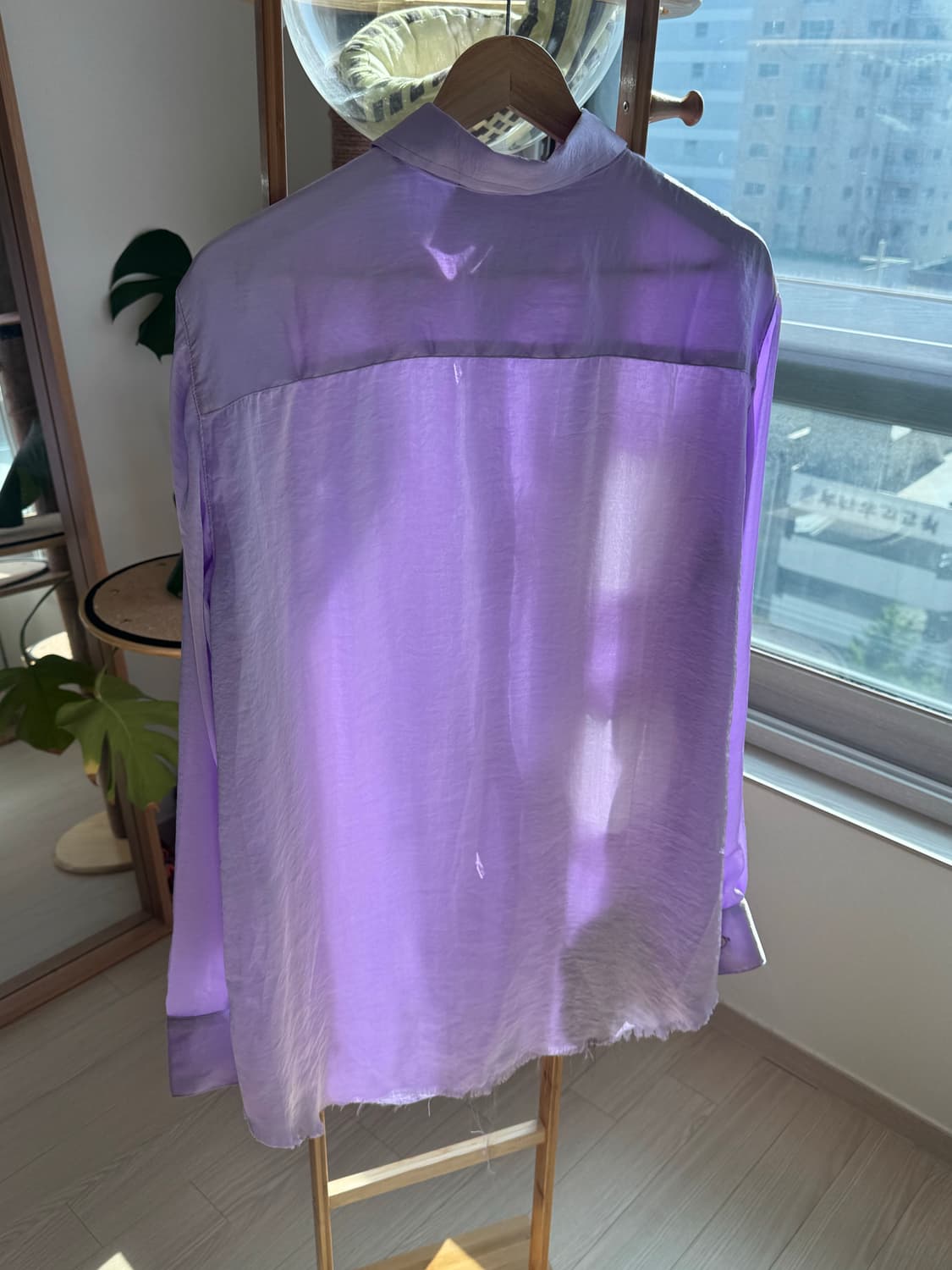 Edward Cuming Purple Cutout Shirt 상품이미지2