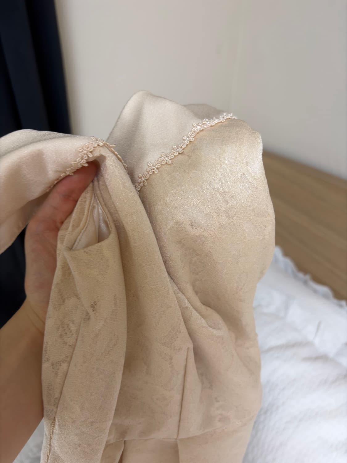 feroux 베이지 레이스 원피스 드레스 상품이미지4