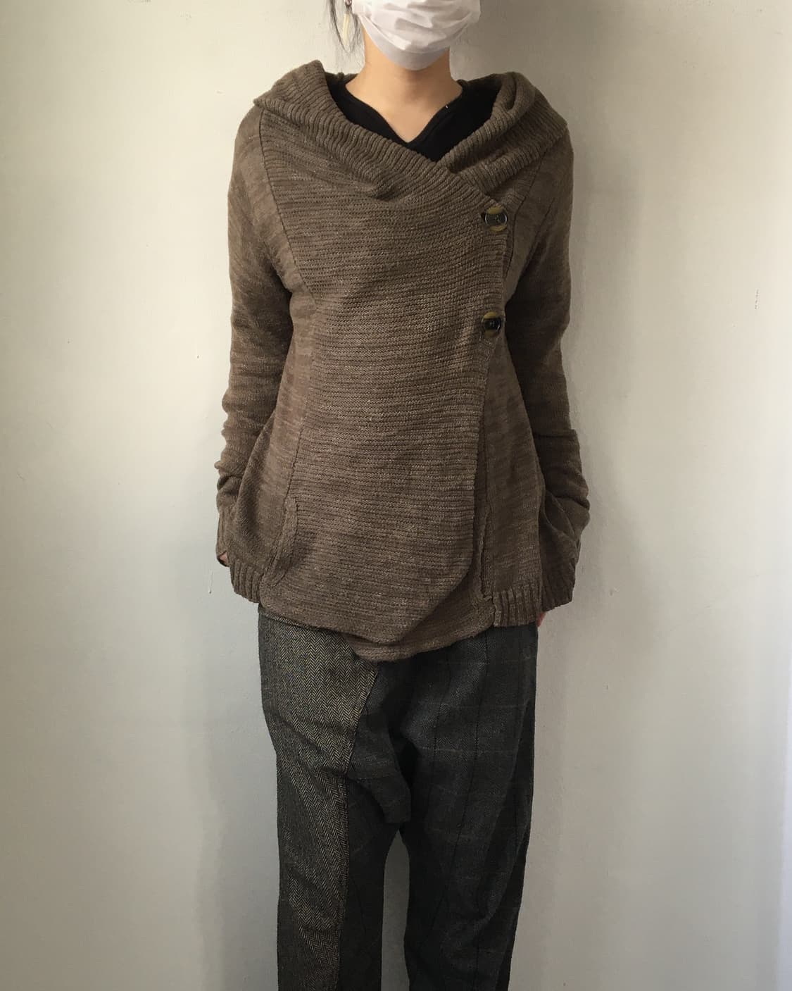 Drape point cardigan 상품이미지1