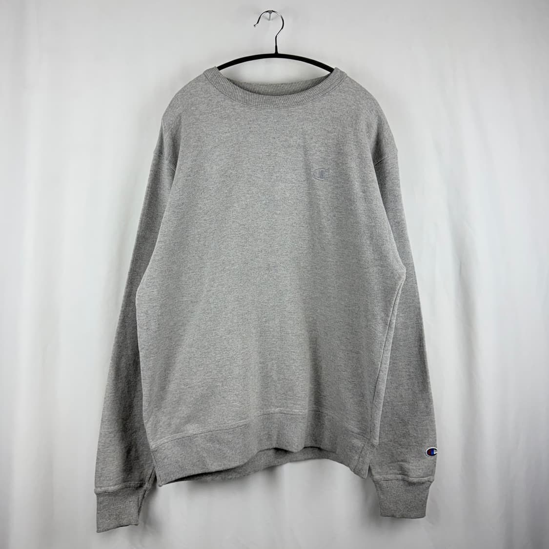 (M) 챔피온 자수로고 라운드 맨투맨 그레이 상품이미지2