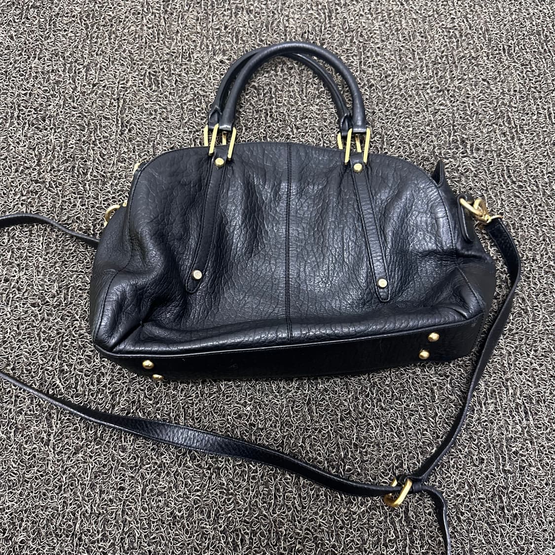 DAKS 닥스 빅로고 여성 크로스백 숄더백 가방 블랙 상품이미지5