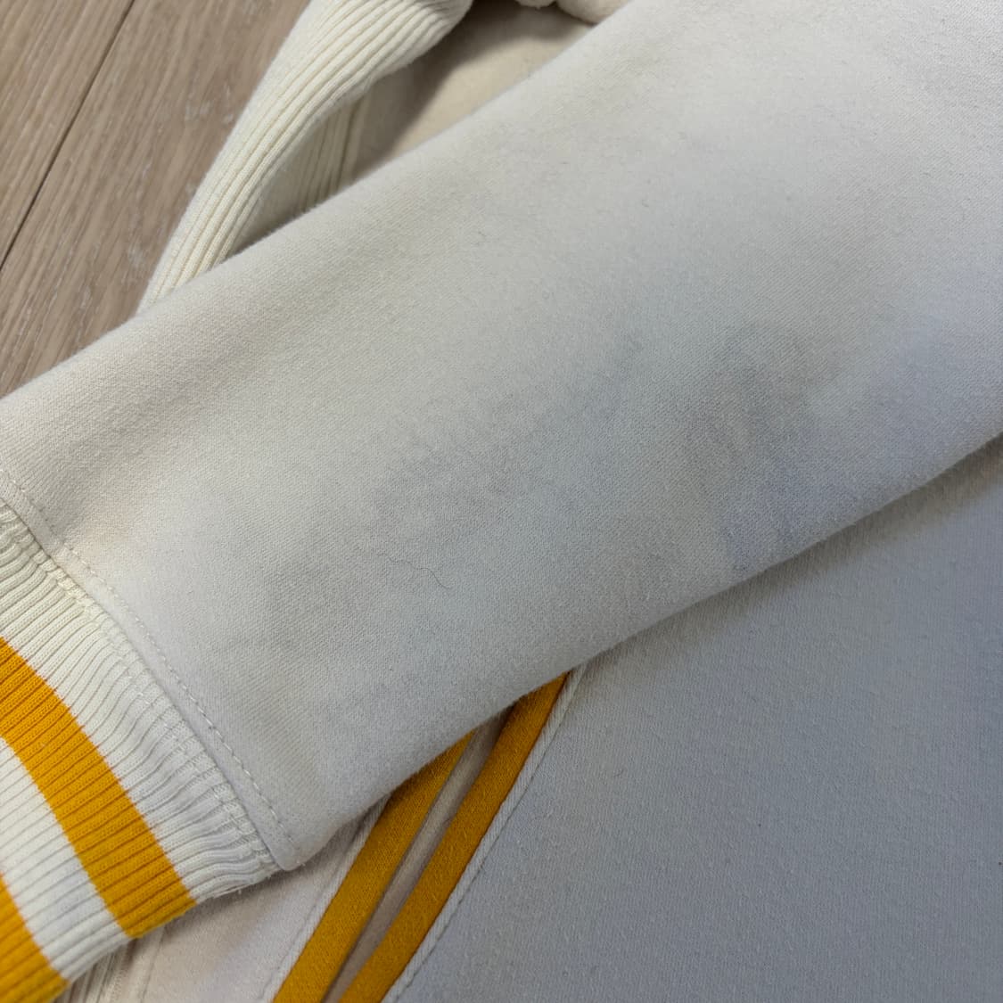 폴로 랄프로렌 크림 화이트 옐로우 세라 오픈카라 후드집업 상품이미지6