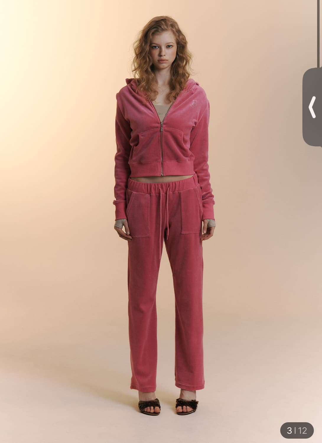 플리즈노팔로우 벨로아 벨벳 셋업 트레이닝세트 상품이미지1