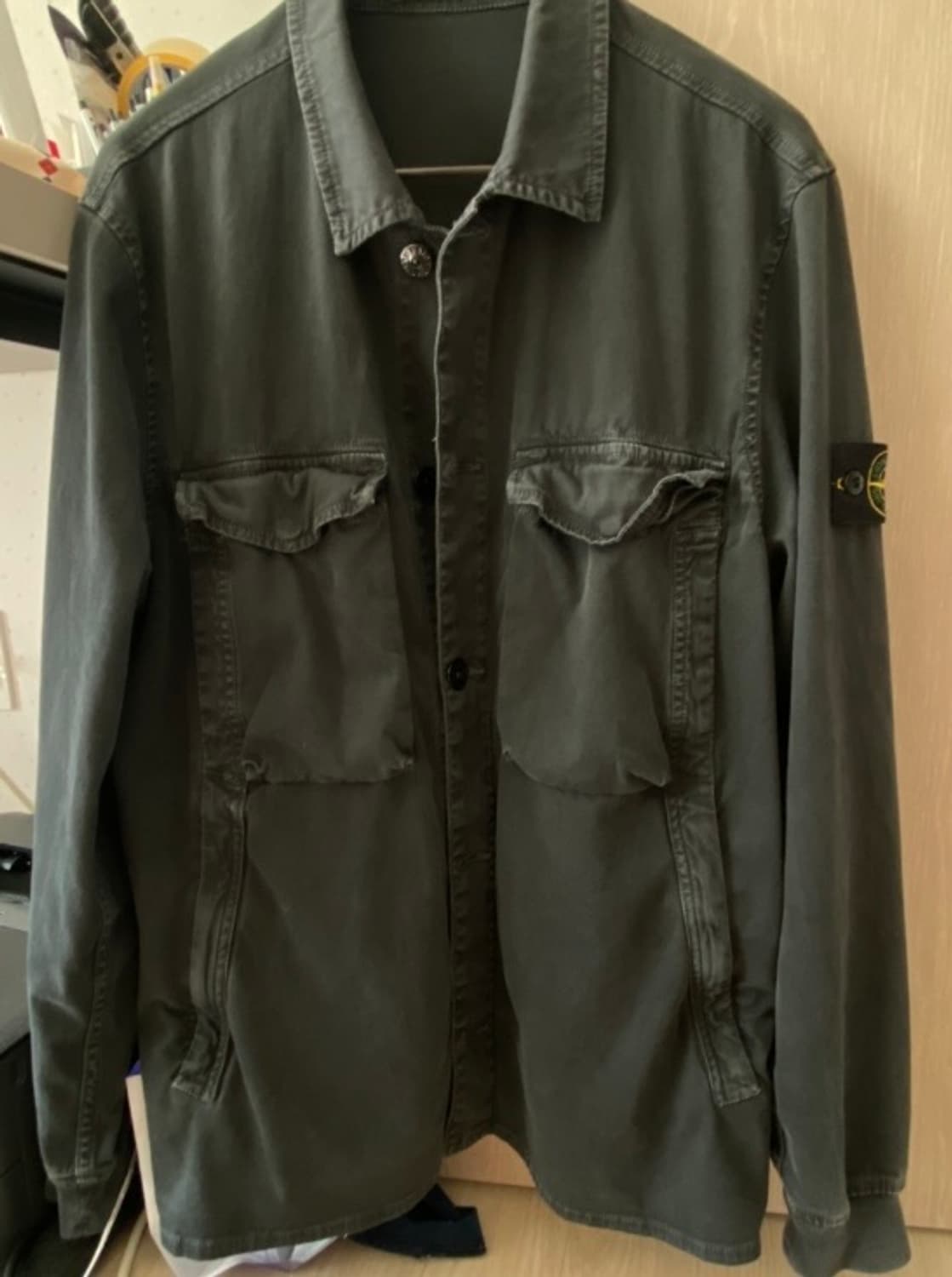 스톤아일랜드 올드이펙트 오버셔츠 19fw(L) 상품이미지2