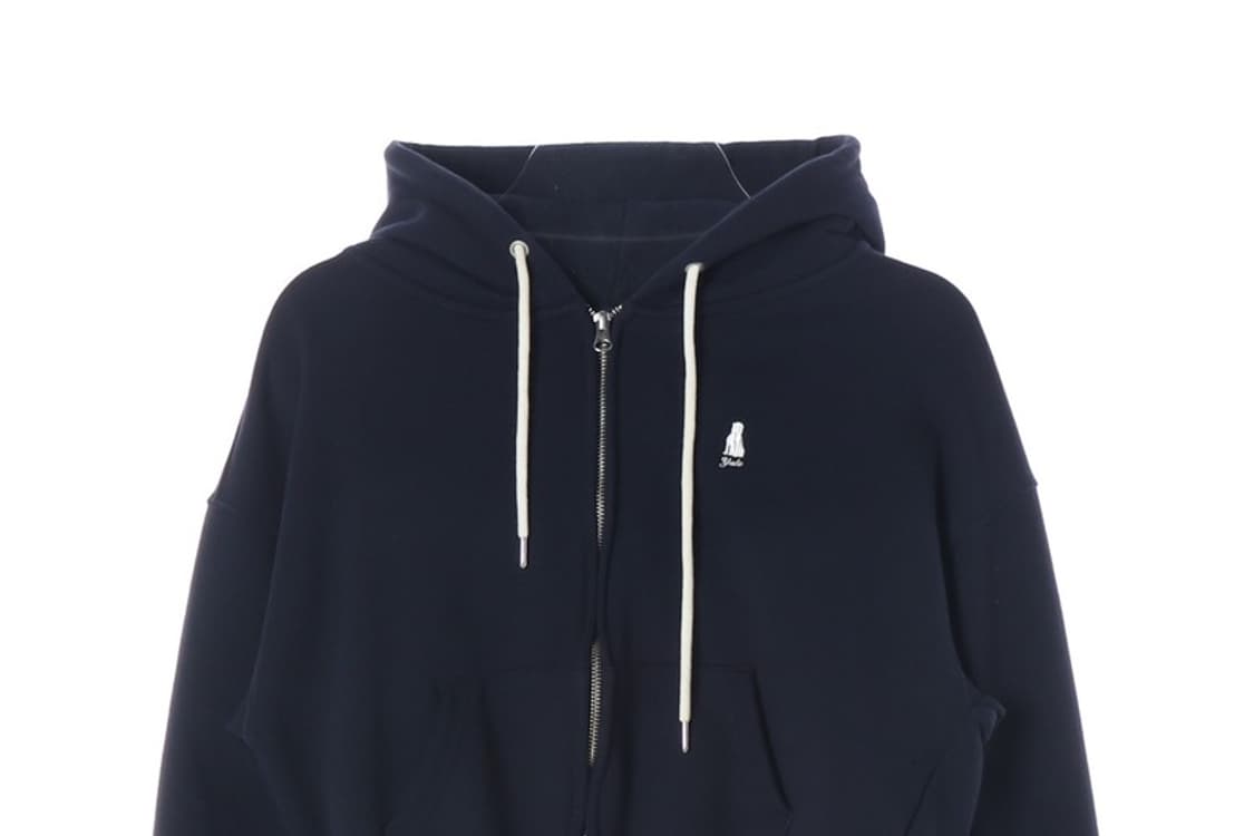 YALE 핸섬댄 자수 크롭 후드 집업 상품이미지3