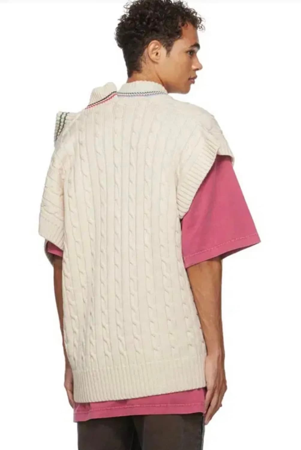 와이프로젝트 트리플 넥라인 니트 베스트 상품이미지3