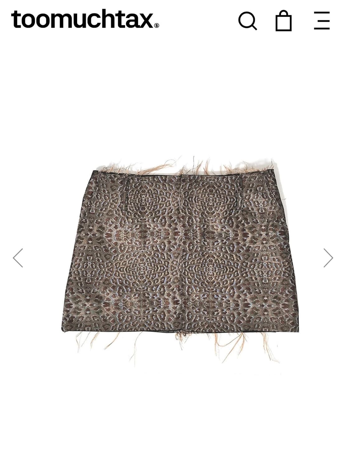 투머치택스 toomuchtax 티엠티 스커트 상품이미지1