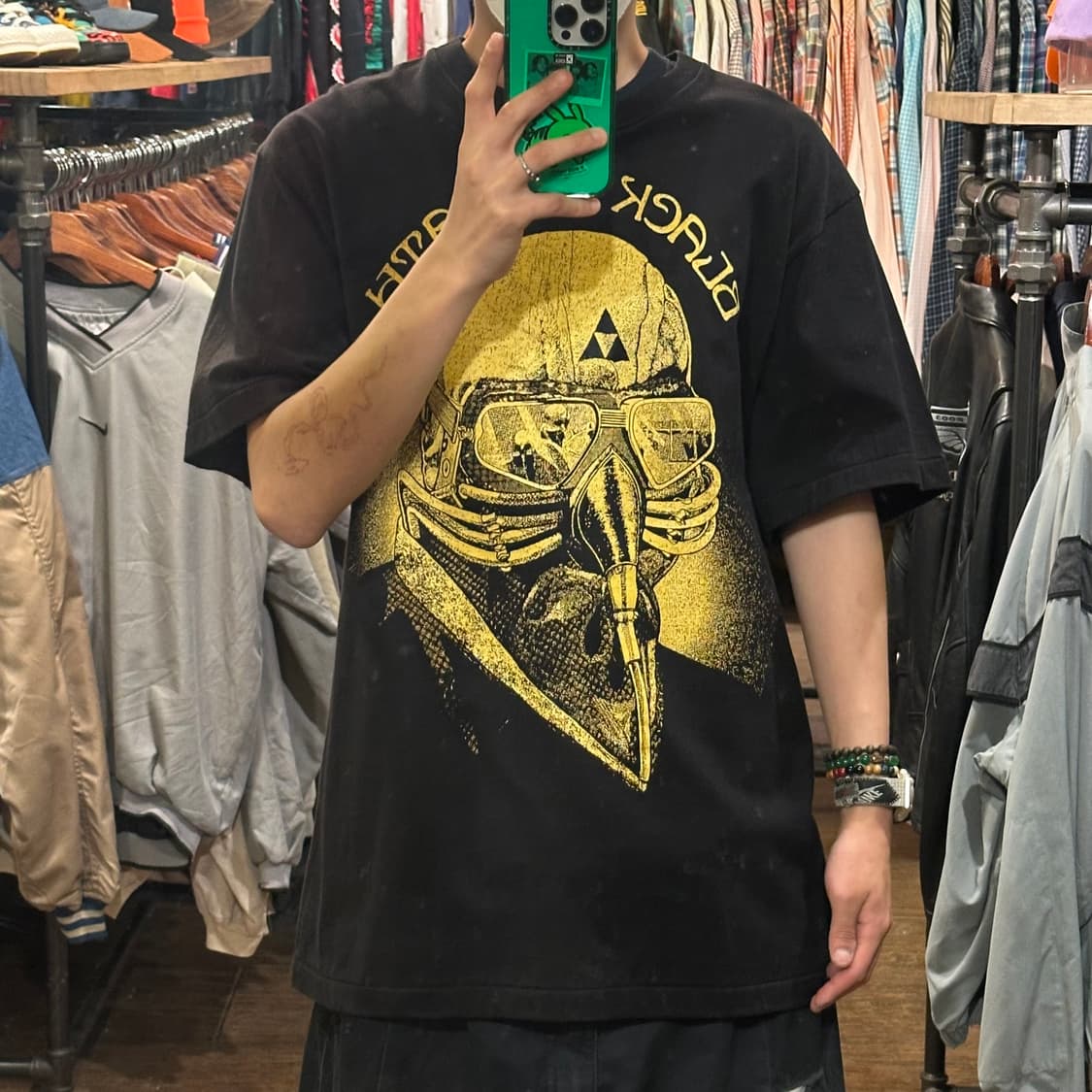 [HI] 빈티지 락 반팔티 블랙 상품이미지2