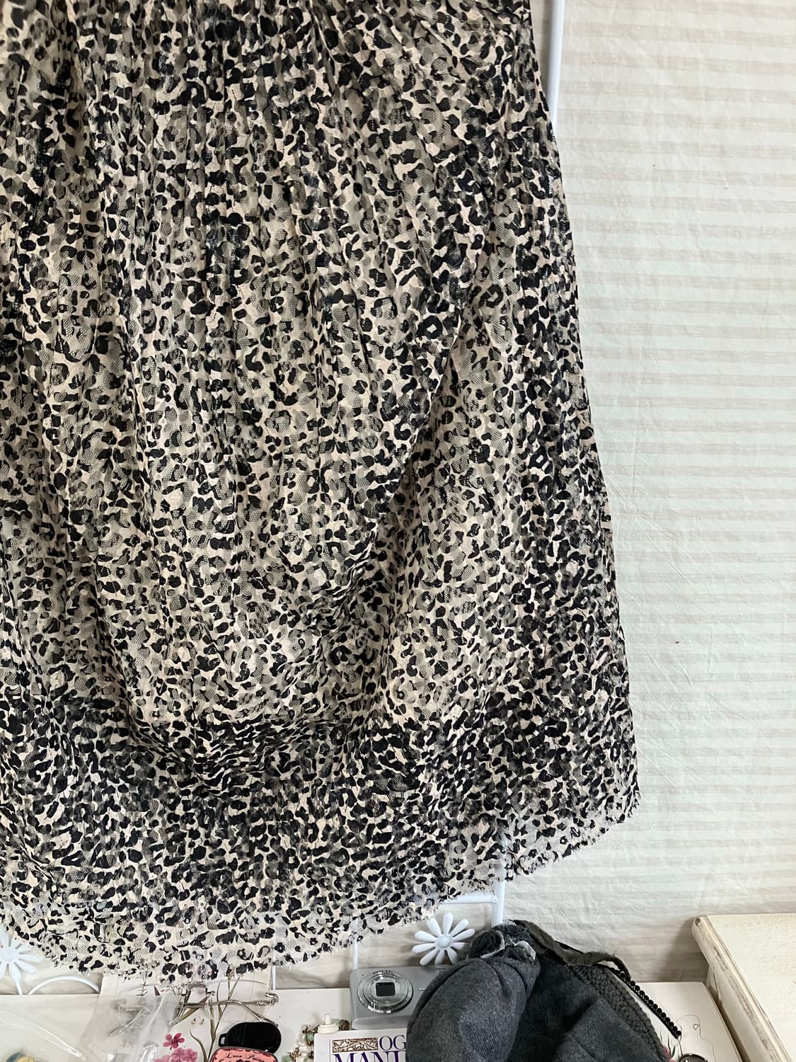빈티지 레오파드 레이스 스커트 937 y2k 스트릿 갸루 펑키 일본빈티지 상품이미지4