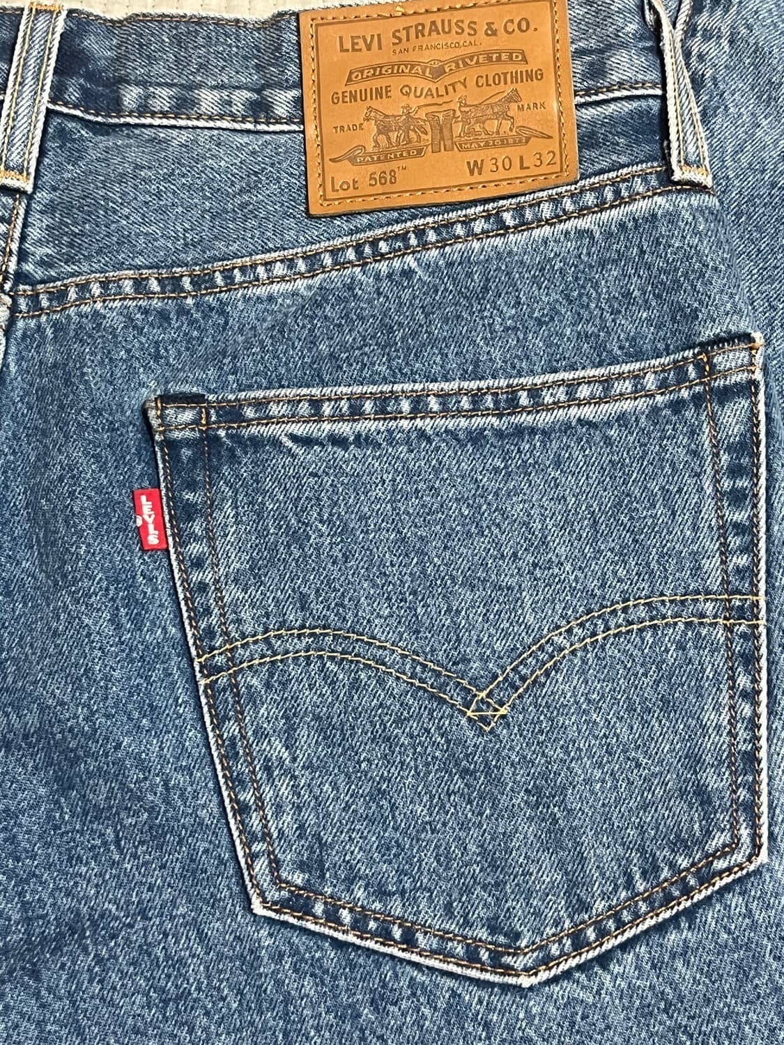 오늘 급처) 리바이스 568 30/32 중청 상품이미지4