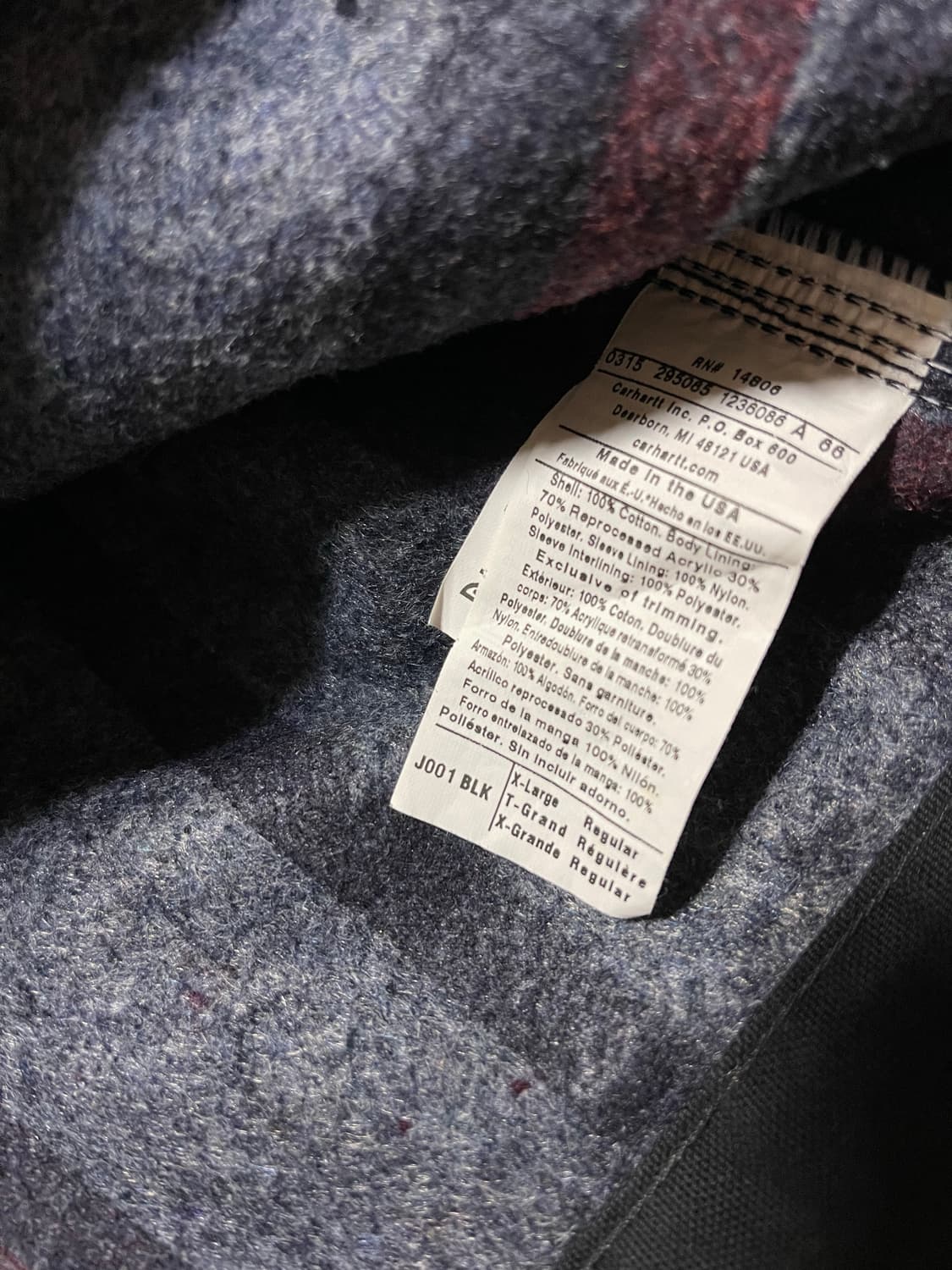 [XL] 칼하트 디트로이트 자켓 J001 블랙 BLK 엑스라지 상품이미지4