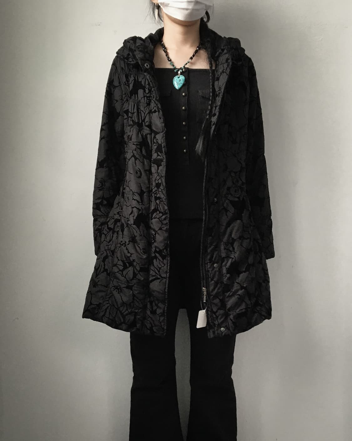 Pattern point high neck jacket 상품이미지7