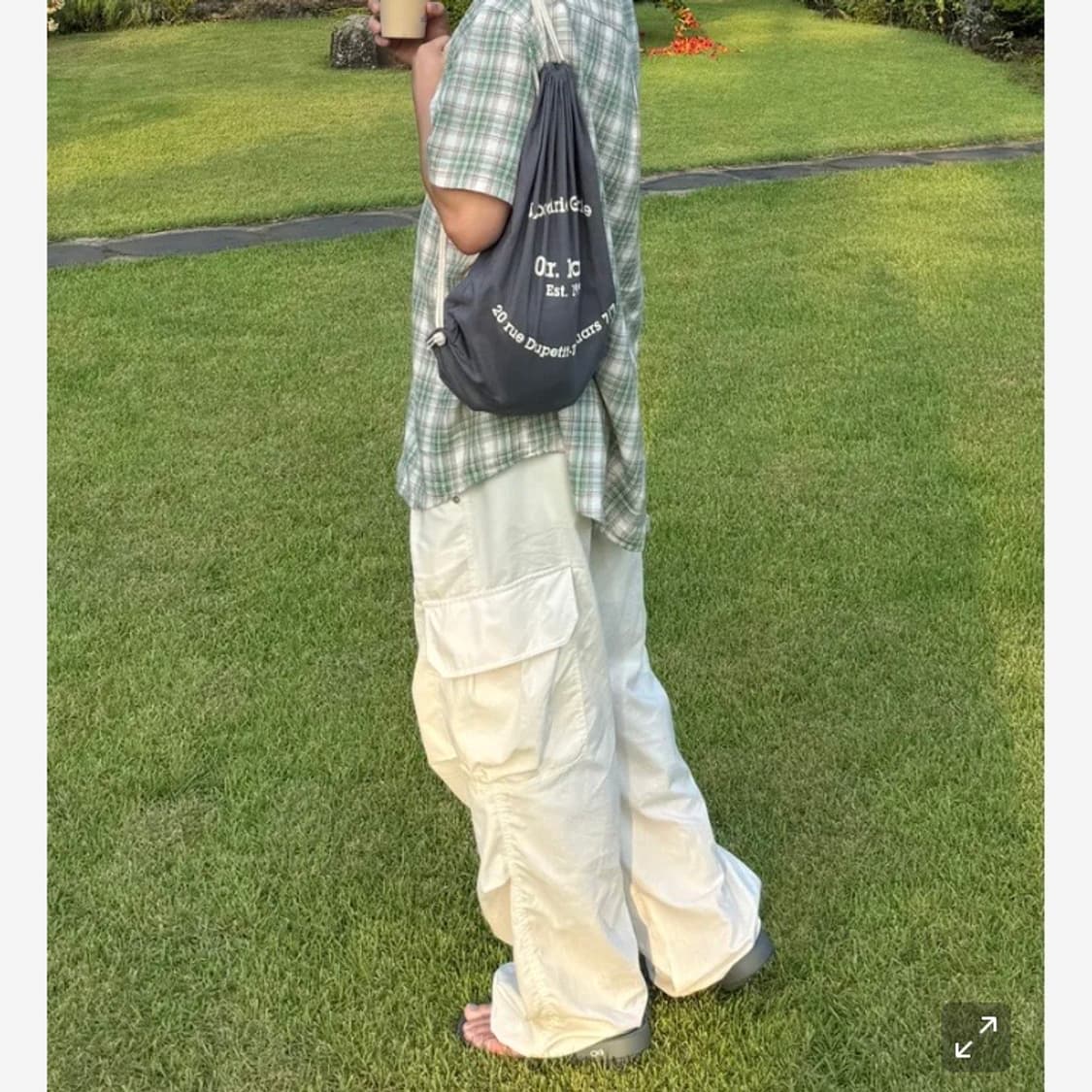 키뮤어 메쉬 코튼 카고 팬츠 L사이즈 상품이미지1