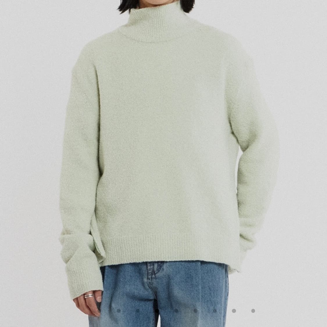 언어펙티드/ 사이드 지퍼 터틀넥 스웨터/ M 상품이미지3