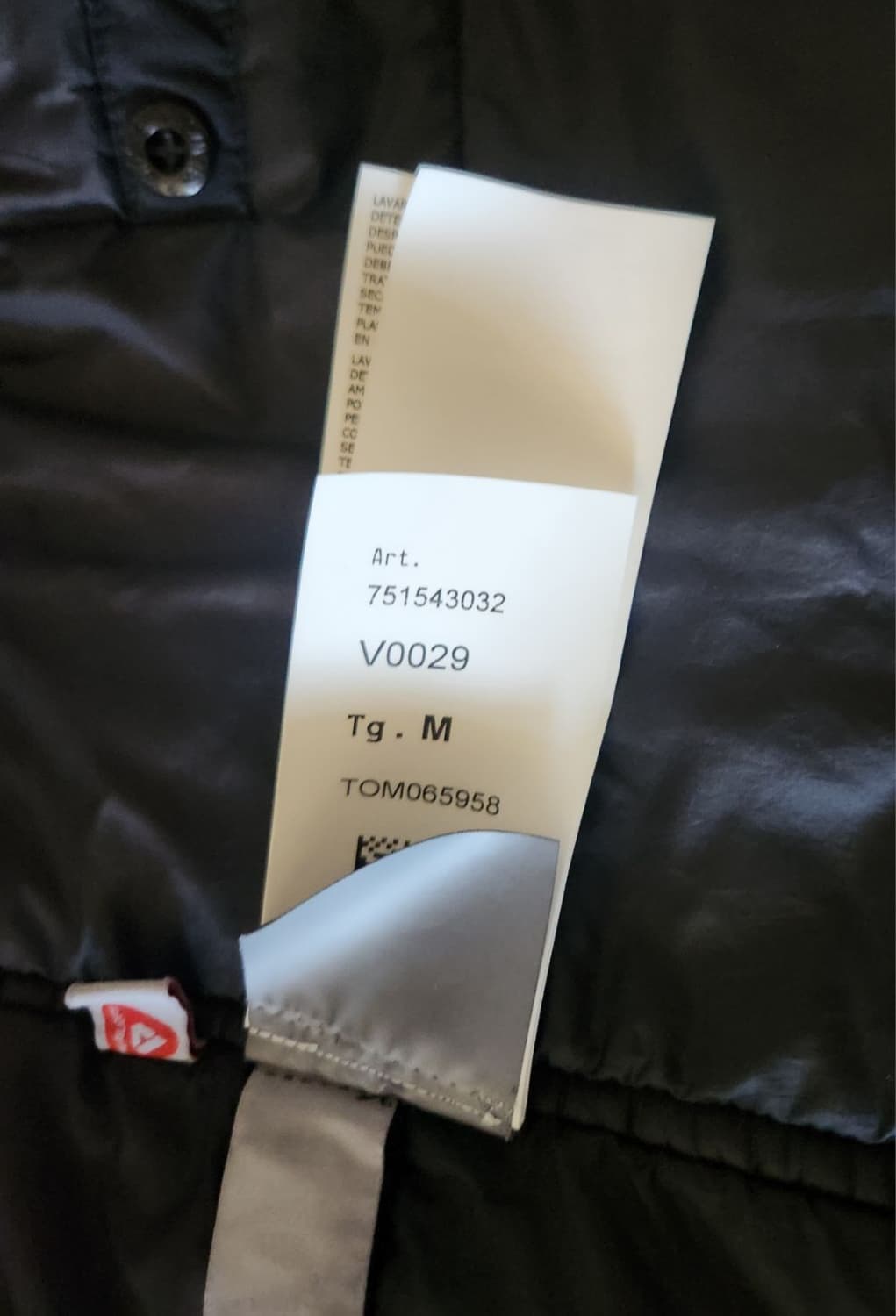 스톤아일랜드/NASLAN LIGHT프리마로프트 패딩/블랙/M 상품이미지7