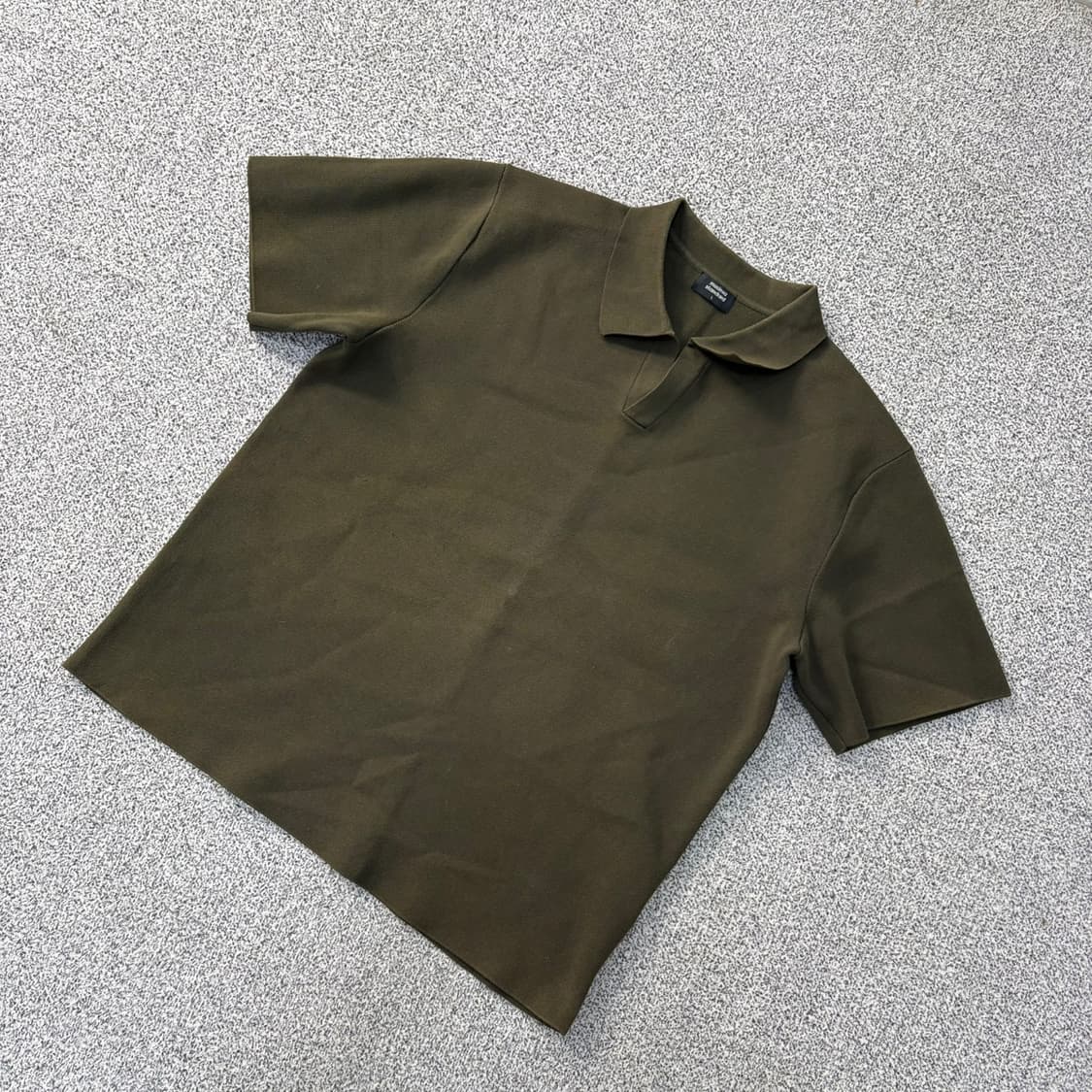 L 무신사스탠다드 반팔 니트 카라티 0420J 상품이미지1