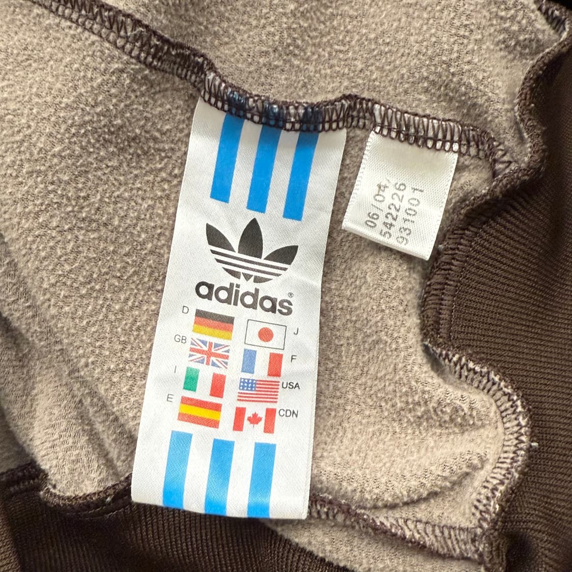 아디다스 브라운 파이어버드 져지 트랙탑 105 상품이미지6