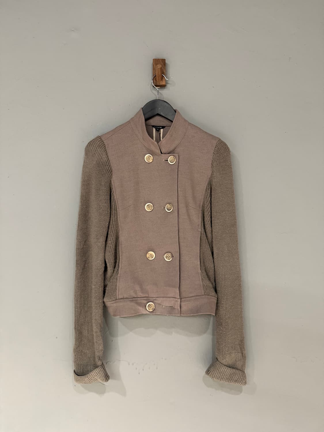 2-button knit mix detail jacket 상품이미지5