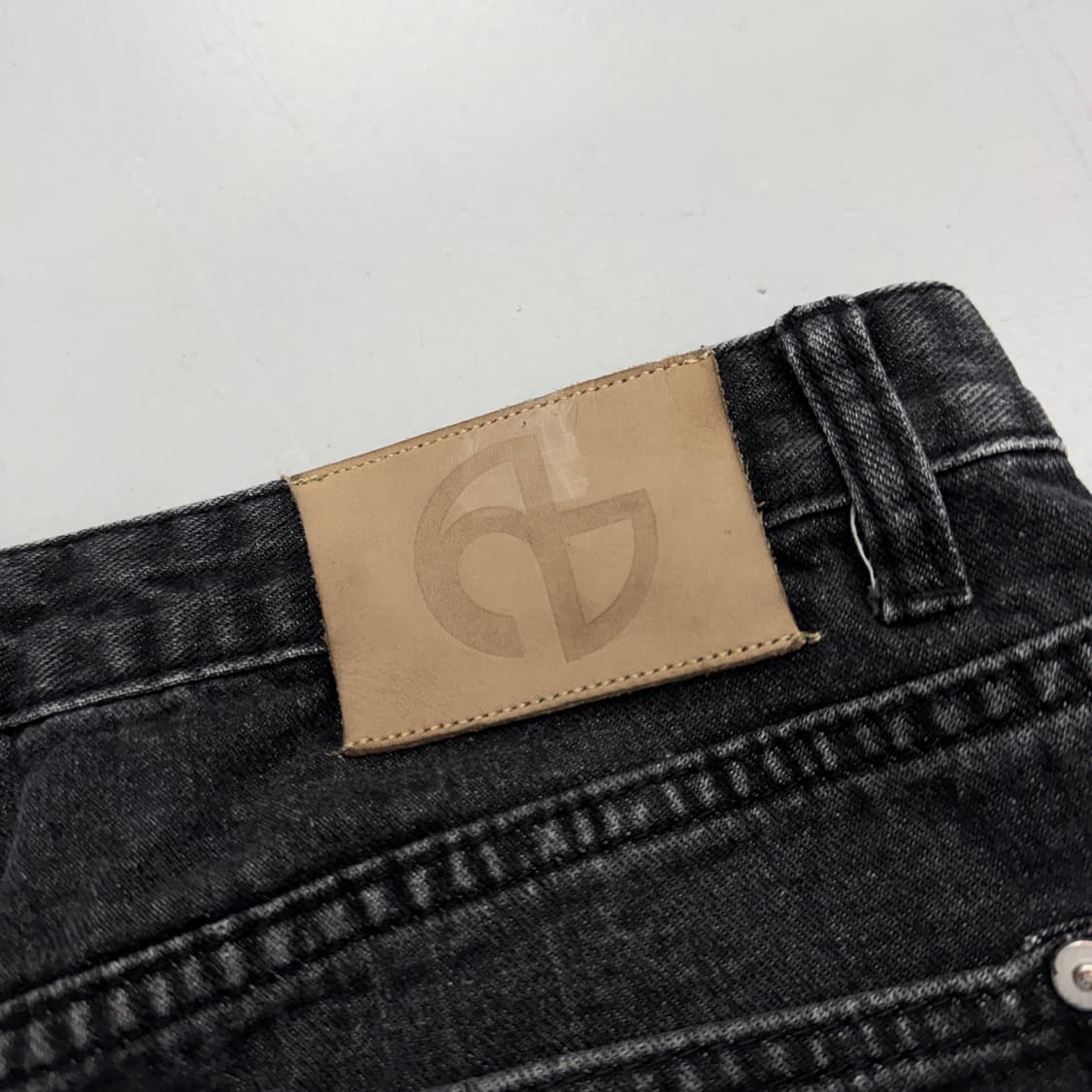 노매뉴얼 와이드 워싱 블랙 데님팬츠 상품이미지6