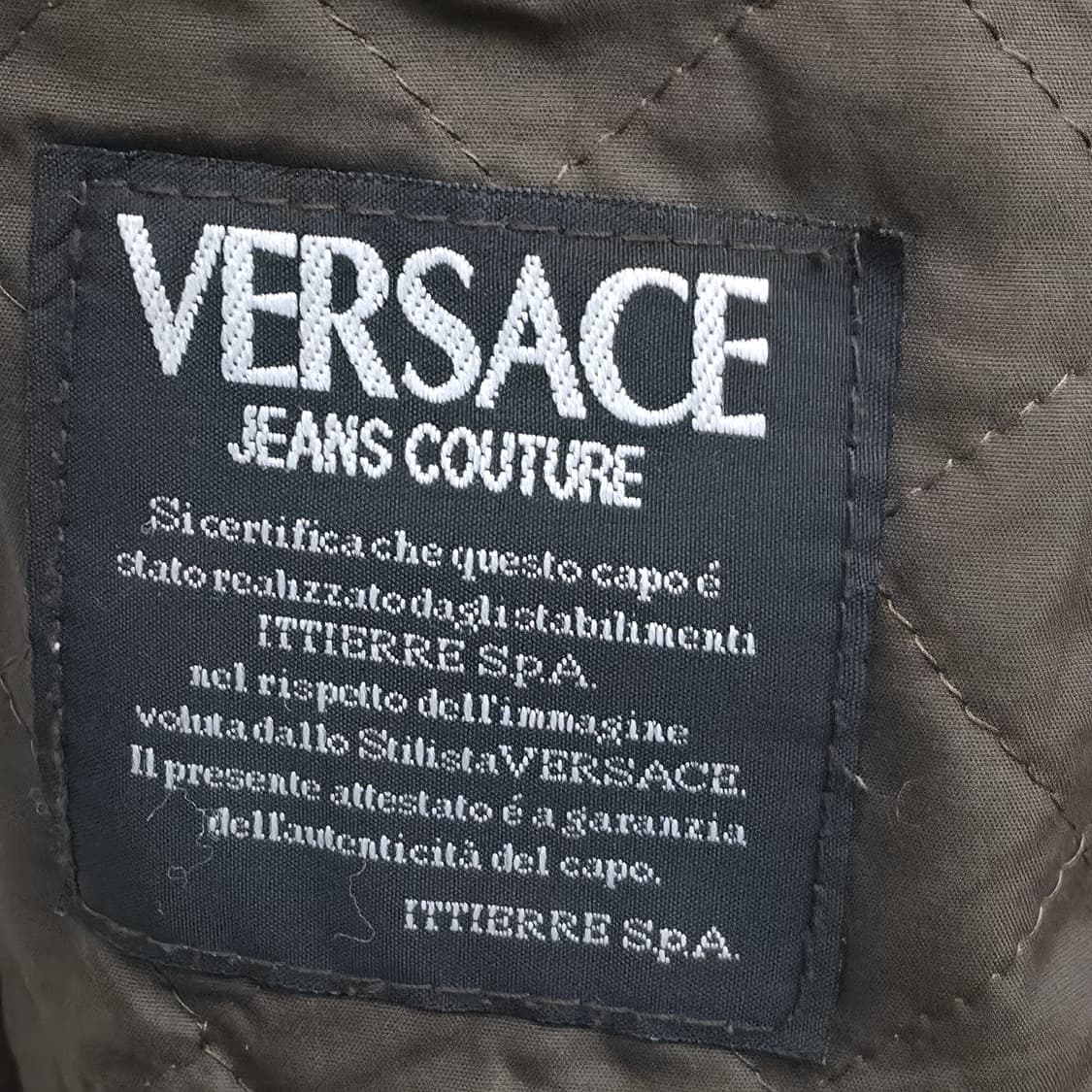 [S] 베르사체 브라운 스웨이드 가죽 자켓 상품이미지9