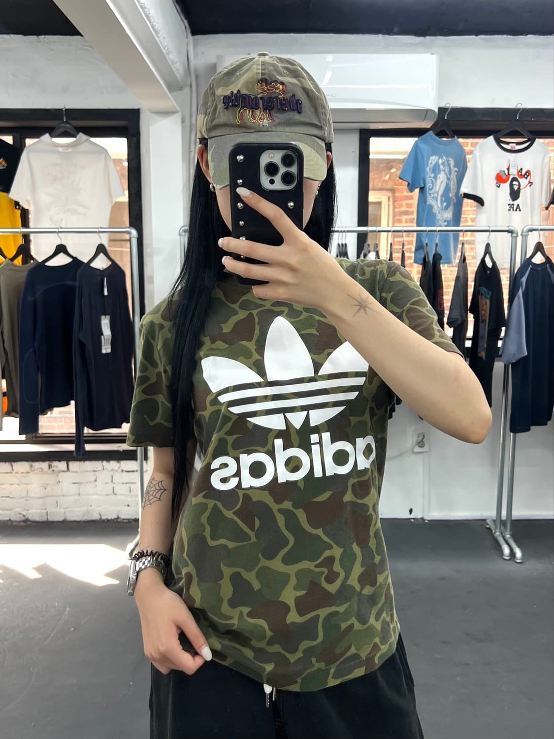 아디다스 파이버드 카모 티셔츠 상품이미지2