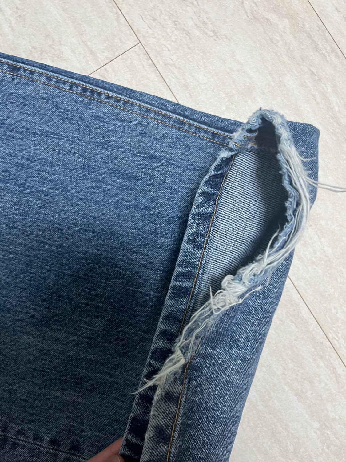 해칭룸 와이드 커브진 2사이즈 상품이미지2