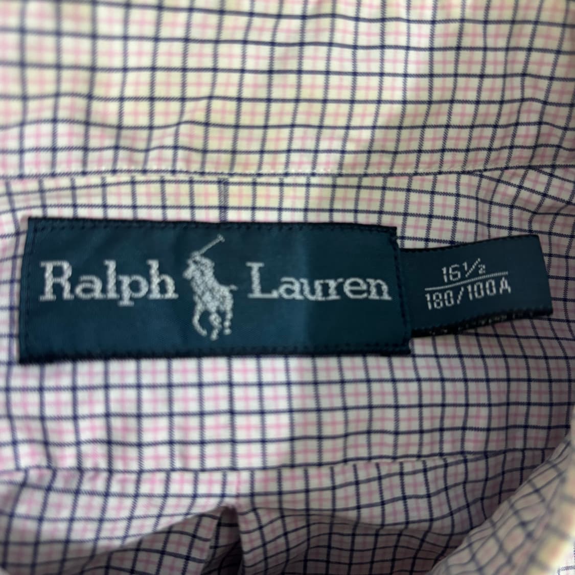 L 폴로랄프로렌 화이트 코튼 체크 셔츠 상품이미지4