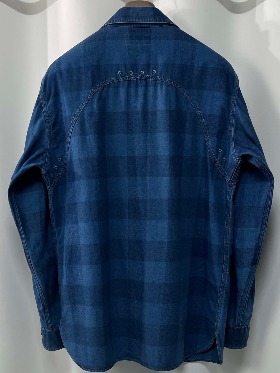 폴로 랄프로렌 Naval 해군 인디고 앵커 플레이드 워크셔츠 상품이미지2