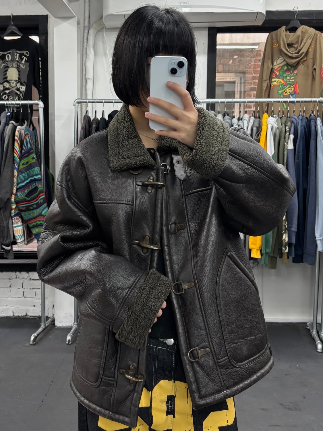 VTG 파이어맨 소가죽 무스탕 자켓 상품이미지1