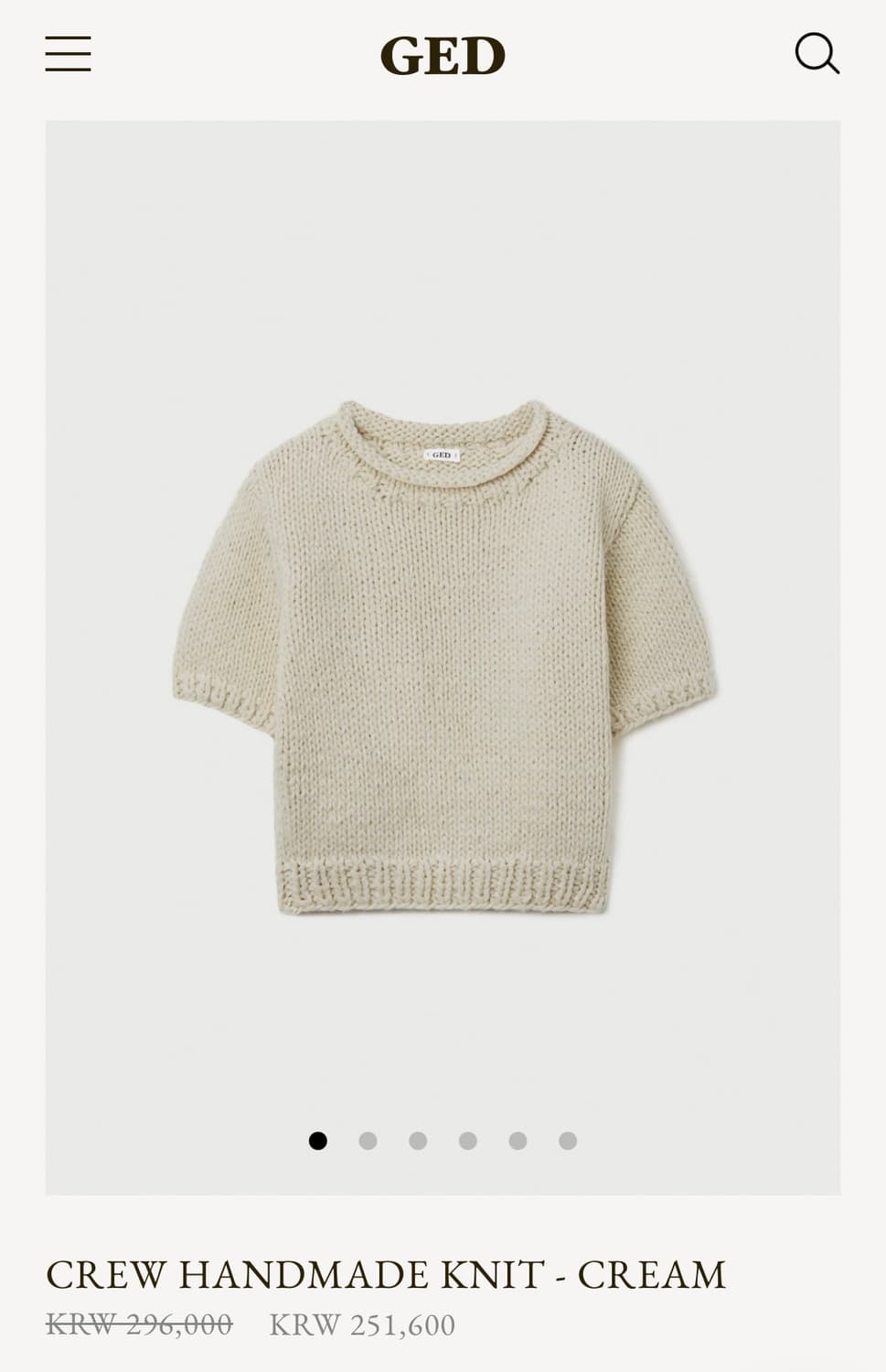 Ged  게드 핸드메이드 니트 상품이미지2