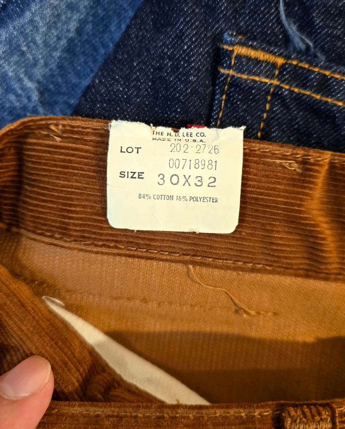 LEE Corduroy Bell Bottom Bootcut 브라운 상품이미지3