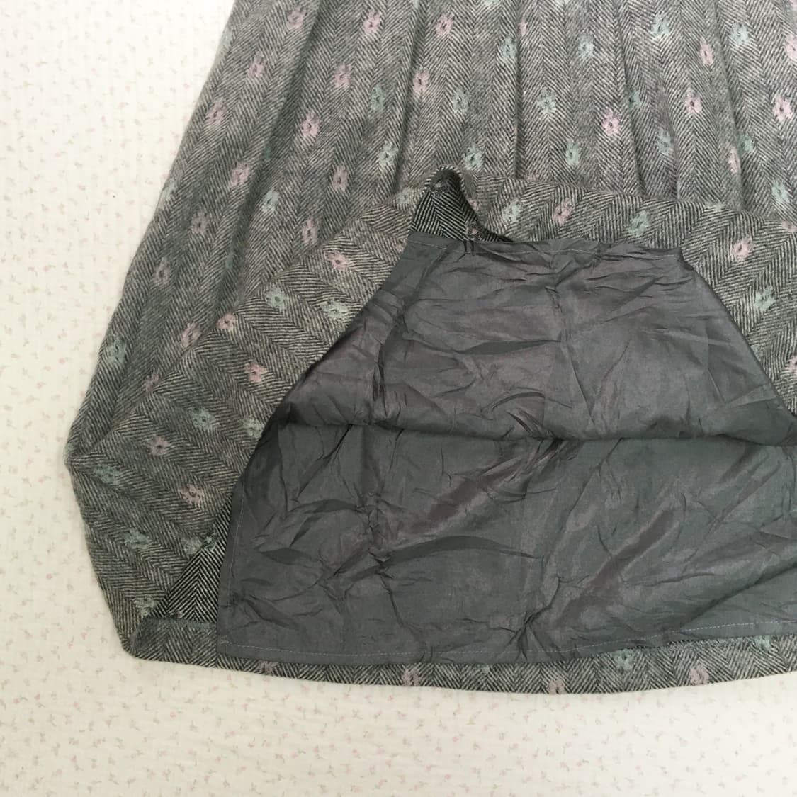 JPN/ 울스커트 모리룩스커트 울미디스커트 헤링본스커트 모리걸치마 상품이미지6