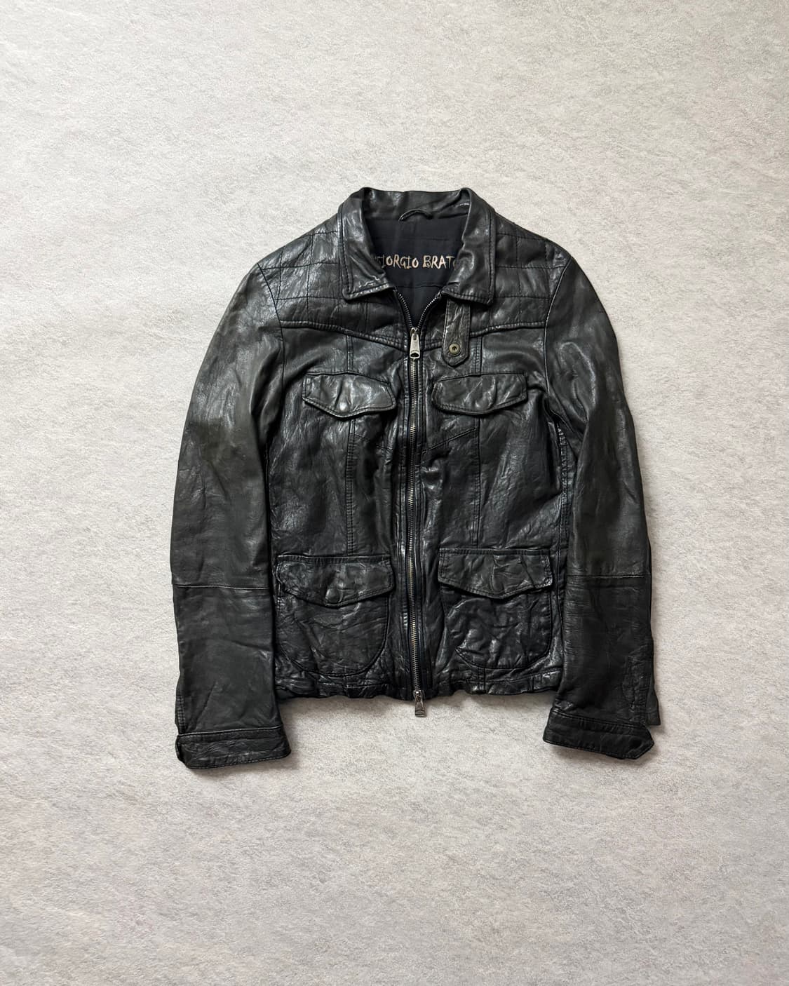 조르지오브라토 라이더 램스킨 자켓 상품이미지1