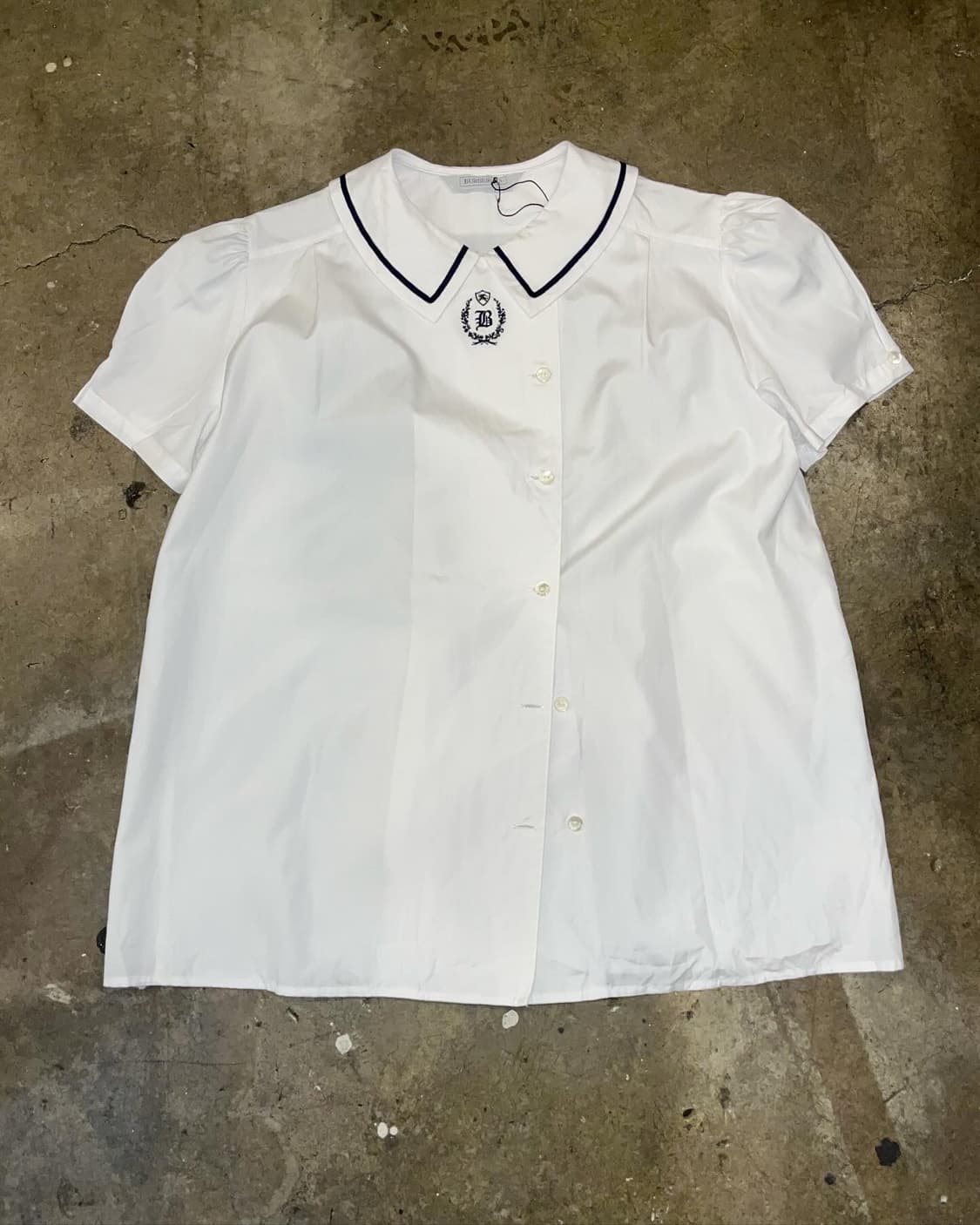 Burberry Big Collar Puff Shirt Set 상품이미지4