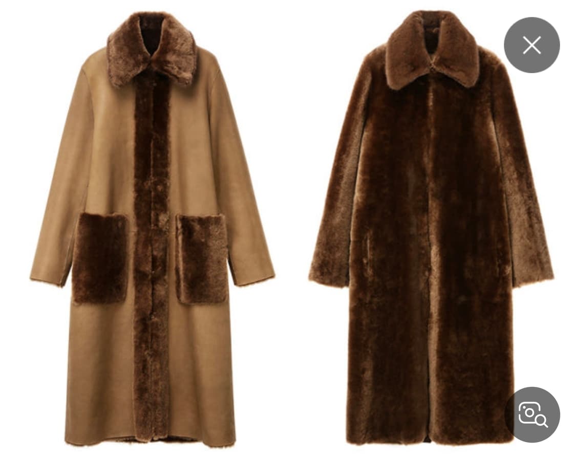 LBL 무스탕코트 밍크 카라 (에르메스 트윌리 포함) 상품이미지4