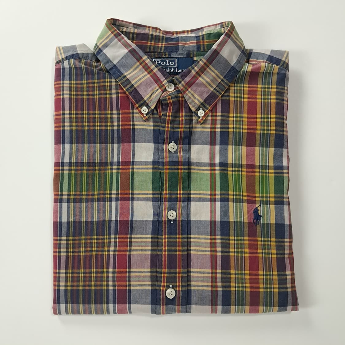 CK457 XL 폴로 00s 인도판 클래식 매드라스 반팔 셔츠 남방 상품이미지7